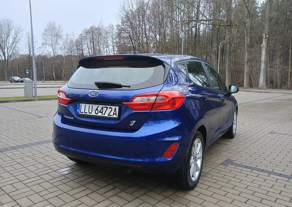 Ford Fiesta cena 38800 przebieg: 87500, rok produkcji 2017 z Łuków małe 211